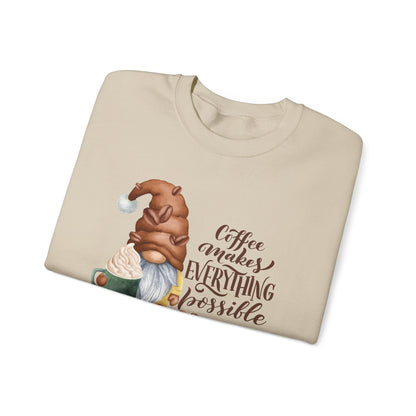 "Coffee Makes Everything Possible" Sweater