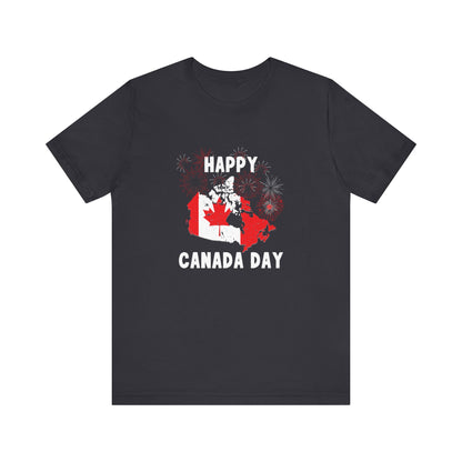 Happy Canada Day Fireworks Unisex Tee