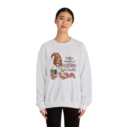 "Coffee Makes Everything Possible" Sweater