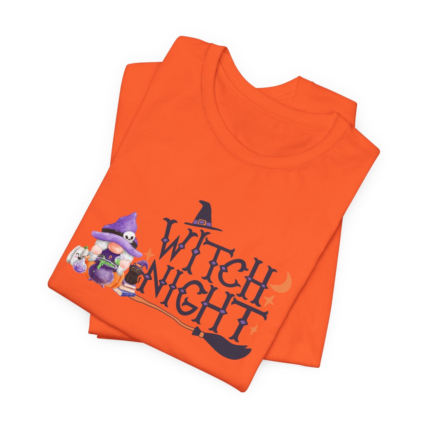 Witch Night Gnome Tee Spooky, Whimsical, and Full of Charm T-Shirt