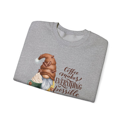 "Coffee Makes Everything Possible" Sweater