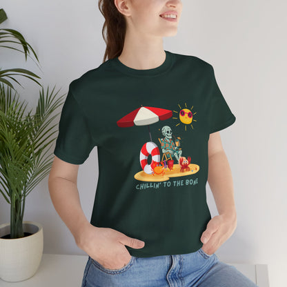 Chillin' to the Bone Tee, Fun Summer T-Shirt