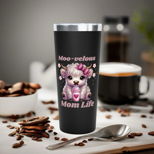 Moo-velous Mom Life Copper Tumbler, 22oz Insulated Drinkware