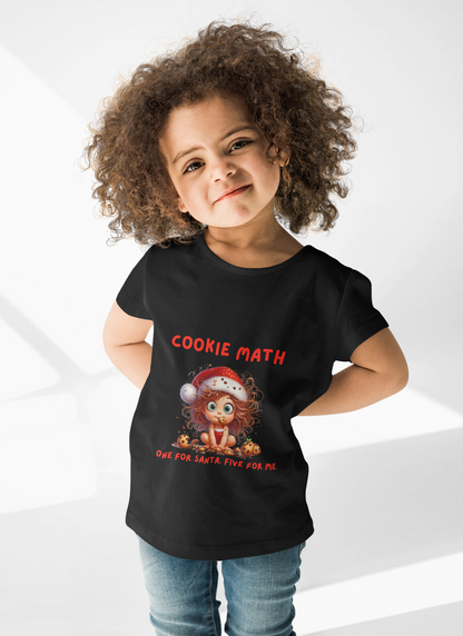 Kids Cookie Math Tee - Fun Holiday T-Shirt