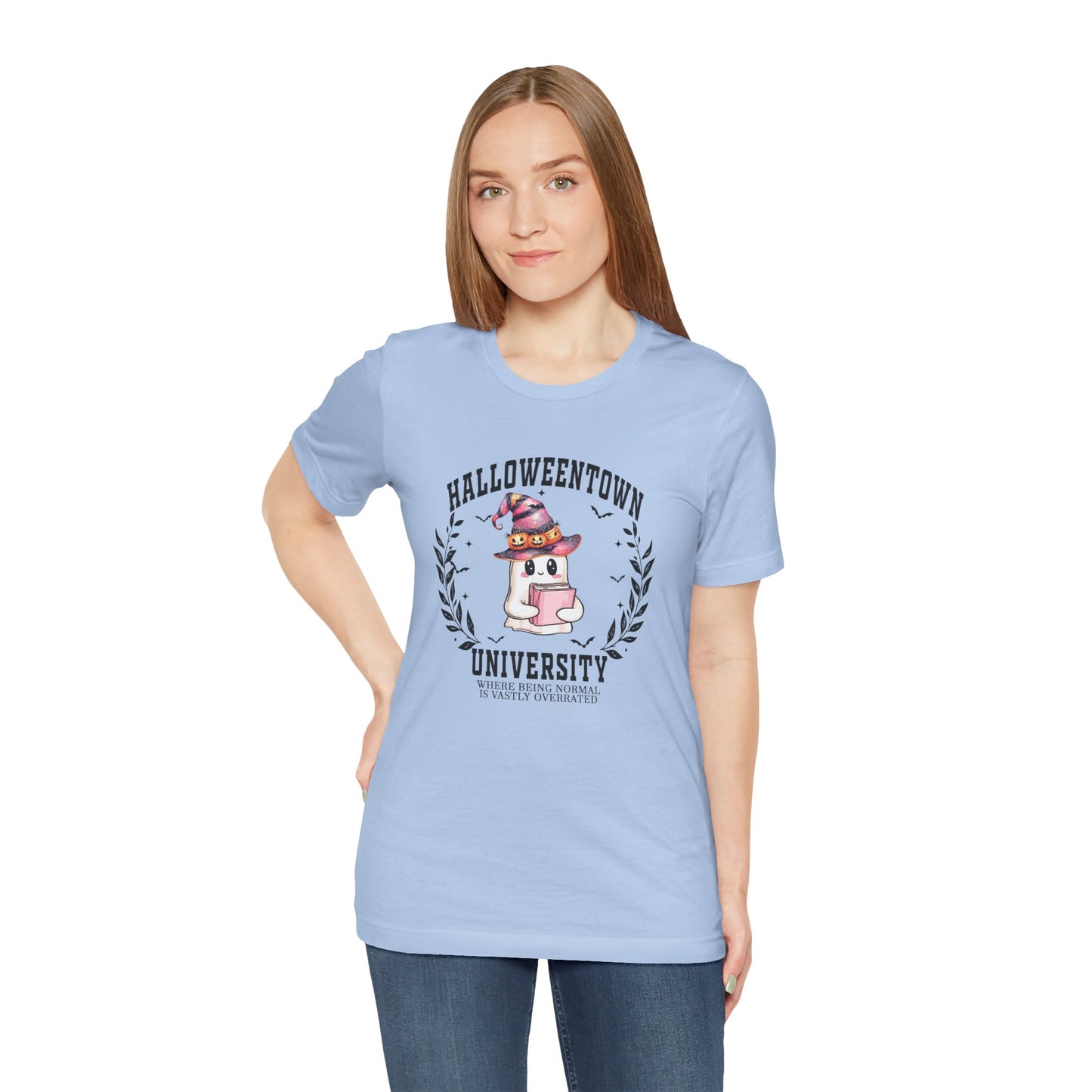 Halloweentown University Ghost Tee Cute, Quirky Proudly Not Normal Halloween T-Shirt, Unisex Tee, Perfect for Halloween Parties, Costume