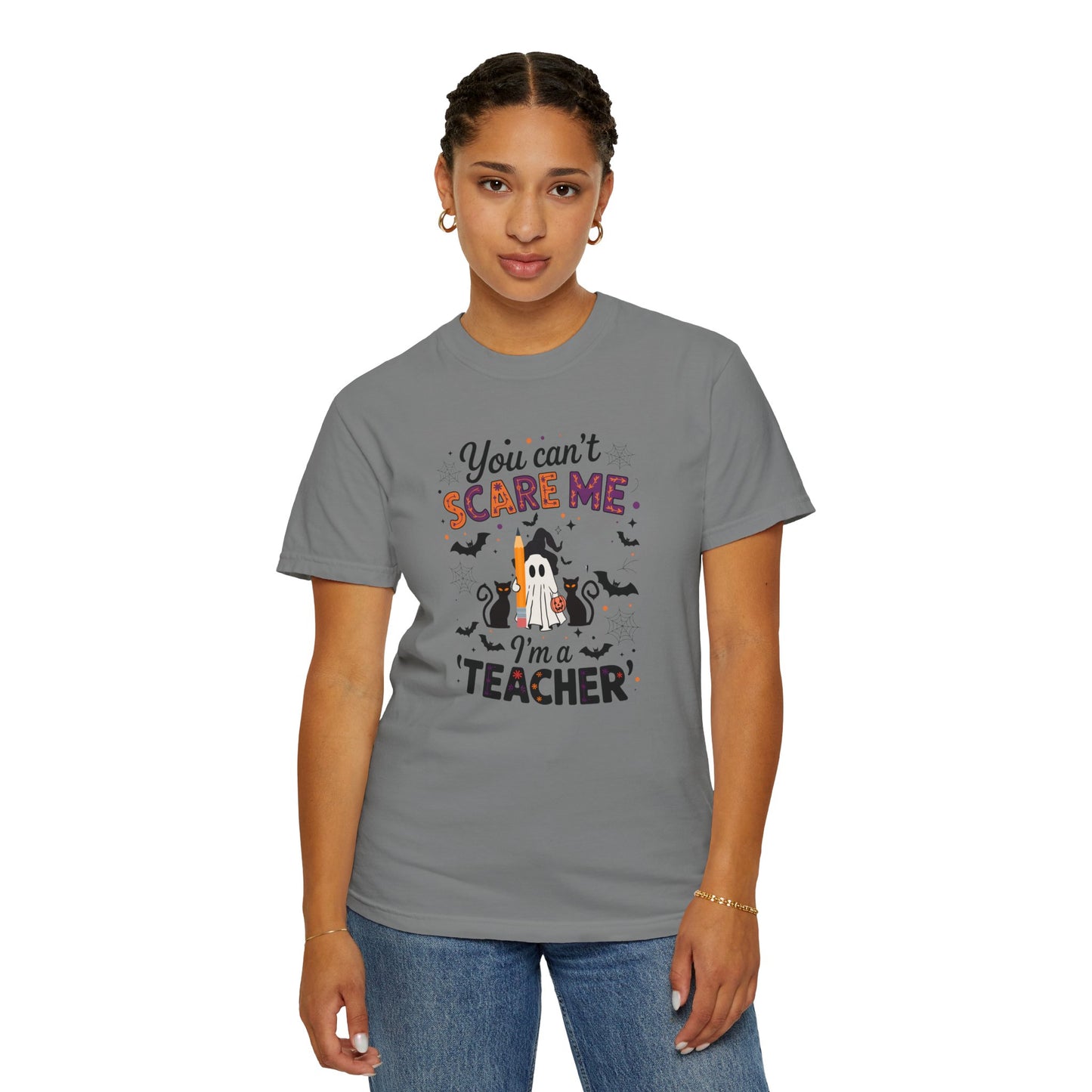Spooky Teacher T-Shirt - Perfect for Halloween, Teacher Gifts, Classroom Party, Unisex Apparel, Fun Teaching Gear, Ghostly Humor