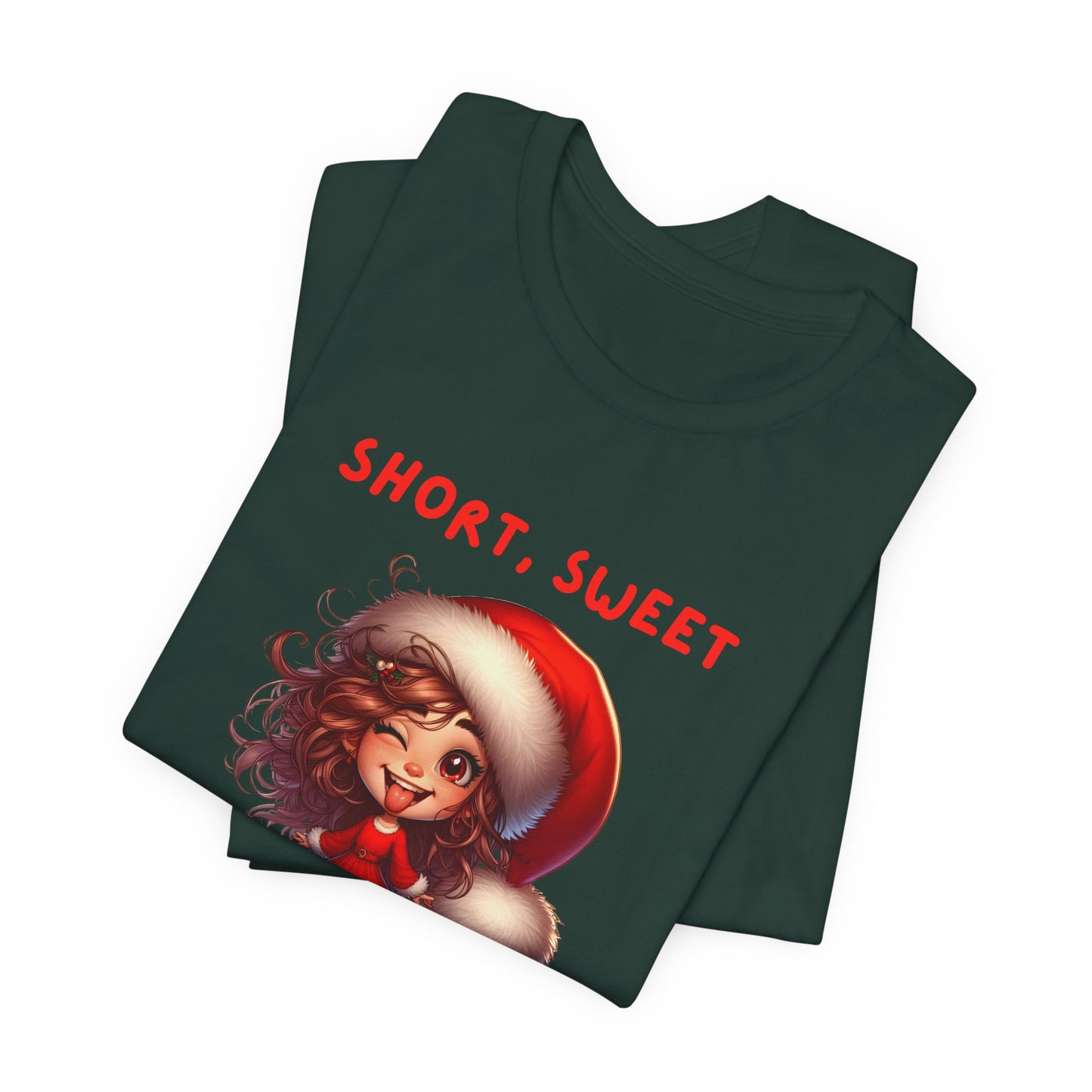 Short & Sweet Sassy Elf Holiday Tee