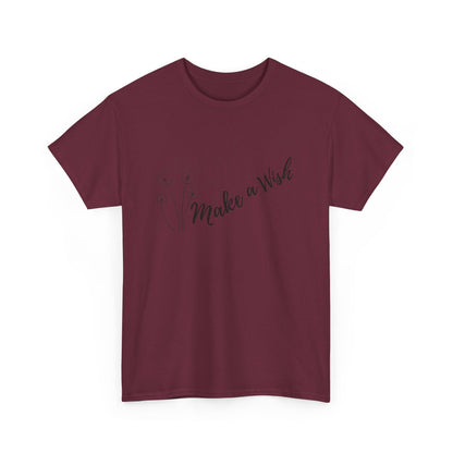Make a Wish T-shirt, dandelion seeds tee