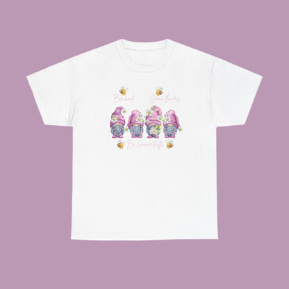"Bee Kind, Grow Flowers, Be Gnome-tastic" Cute Garden Gnomes