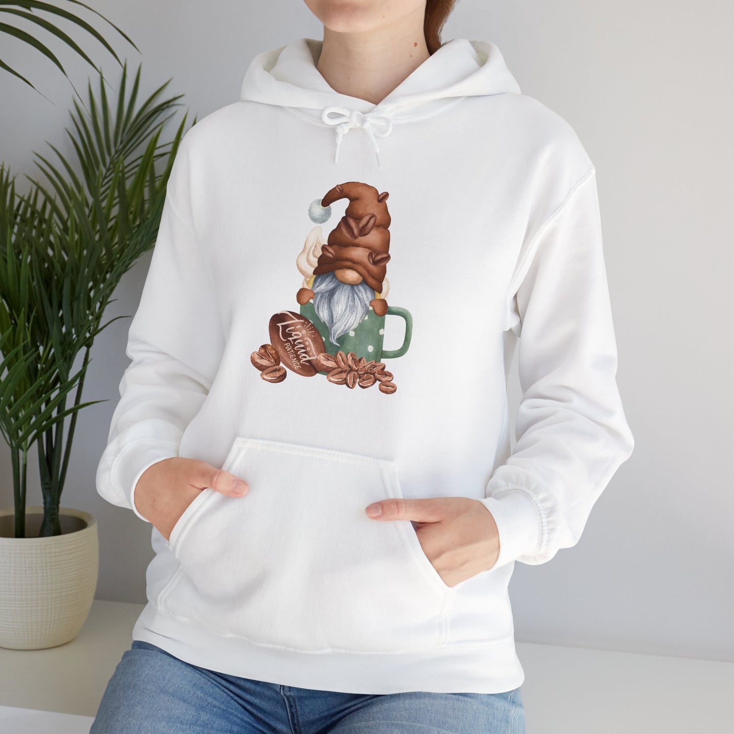Coffee Gnome Unisex Hoodie, Cozy Sweatshirt for Coffee Lovers, Perfect Gift for Birthdays, Holidays, Gnome Merchandise, Cute Apparel