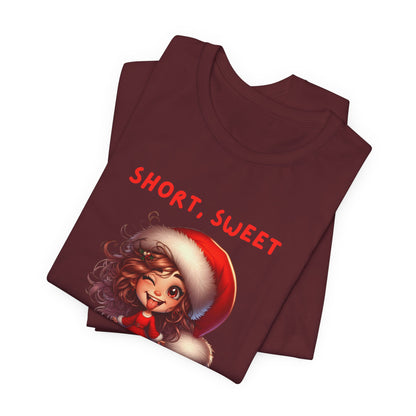 Short & Sweet Sassy Elf Holiday Tee