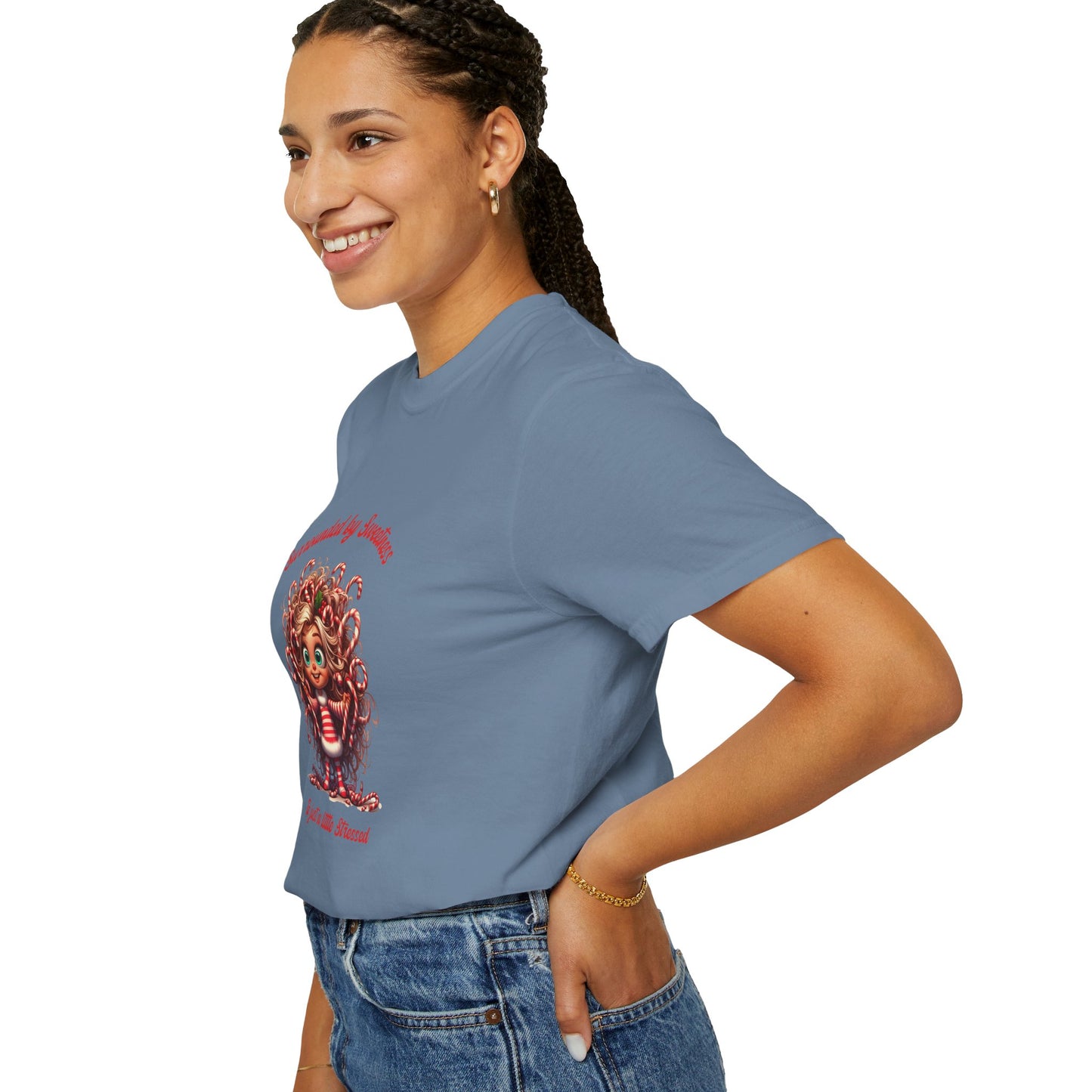 Sweet but Stressed Tee – Candy Cane Chaos in Style!