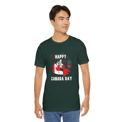 Happy Canada Day Fireworks Unisex Tee