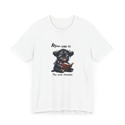 Moo-ving One chapter at a time, Reading Highland Cow Classic Fit Tee