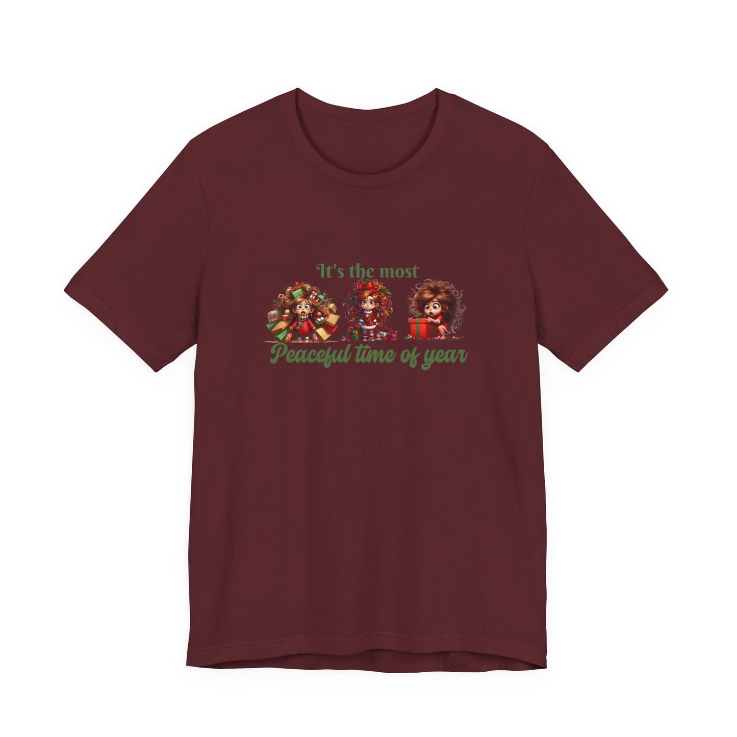 ITs the most peaceful time of year, Festive Christmas Tee, Holiday T-Shirt, Unisex Short Sleeve Shirt, Casual Holiday Apparel, Gift for Christmas Lovers, It's the Most [...]