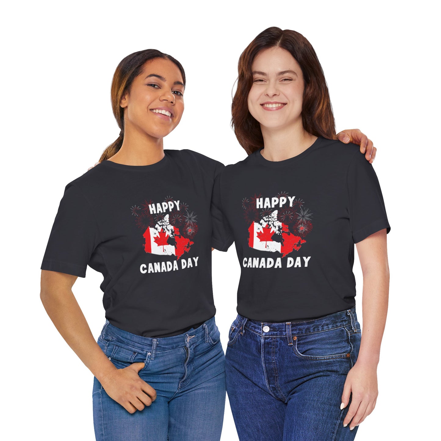 Happy Canada Day Fireworks Unisex Tee