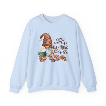 "Coffee Makes Everything Possible" Sweater