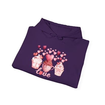 Cute Pink Cupcakes Love Hoodie
