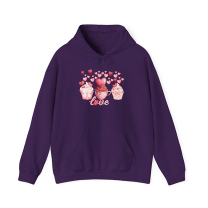 Cute Pink Cupcakes Love Hoodie