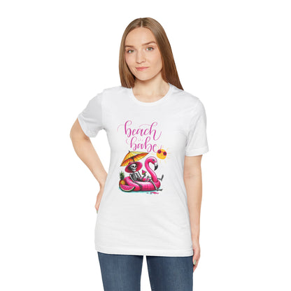 Beach Babe Skeleton Soakin Up Sunshine tee