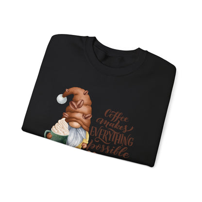 "Coffee Makes Everything Possible" Sweater