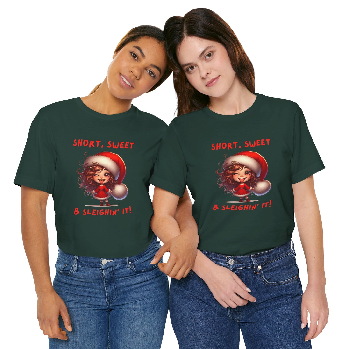Short & Sweet Sassy Elf Holiday Tee