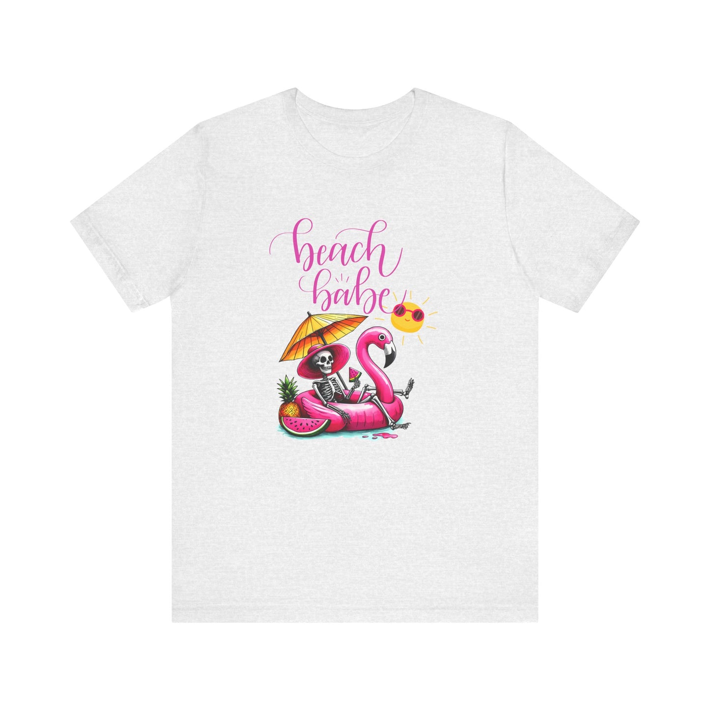 Beach Babe Skeleton Soakin Up Sunshine tee