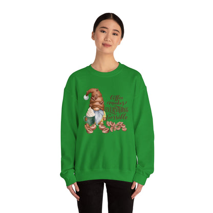 "Coffee Makes Everything Possible" Sweater