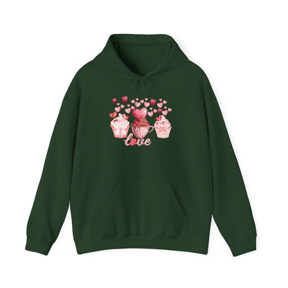 Cute Pink Cupcakes Love Hoodie