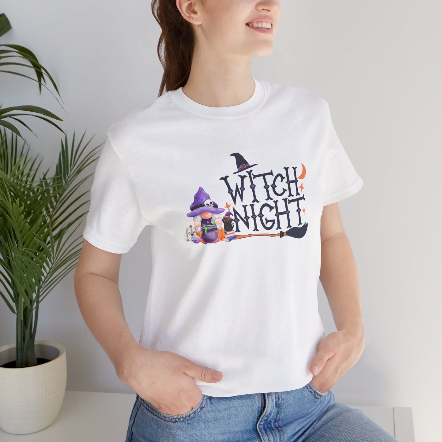 Witch Night Gnome Tee Spooky, Whimsical, and Full of Charm T-Shirt