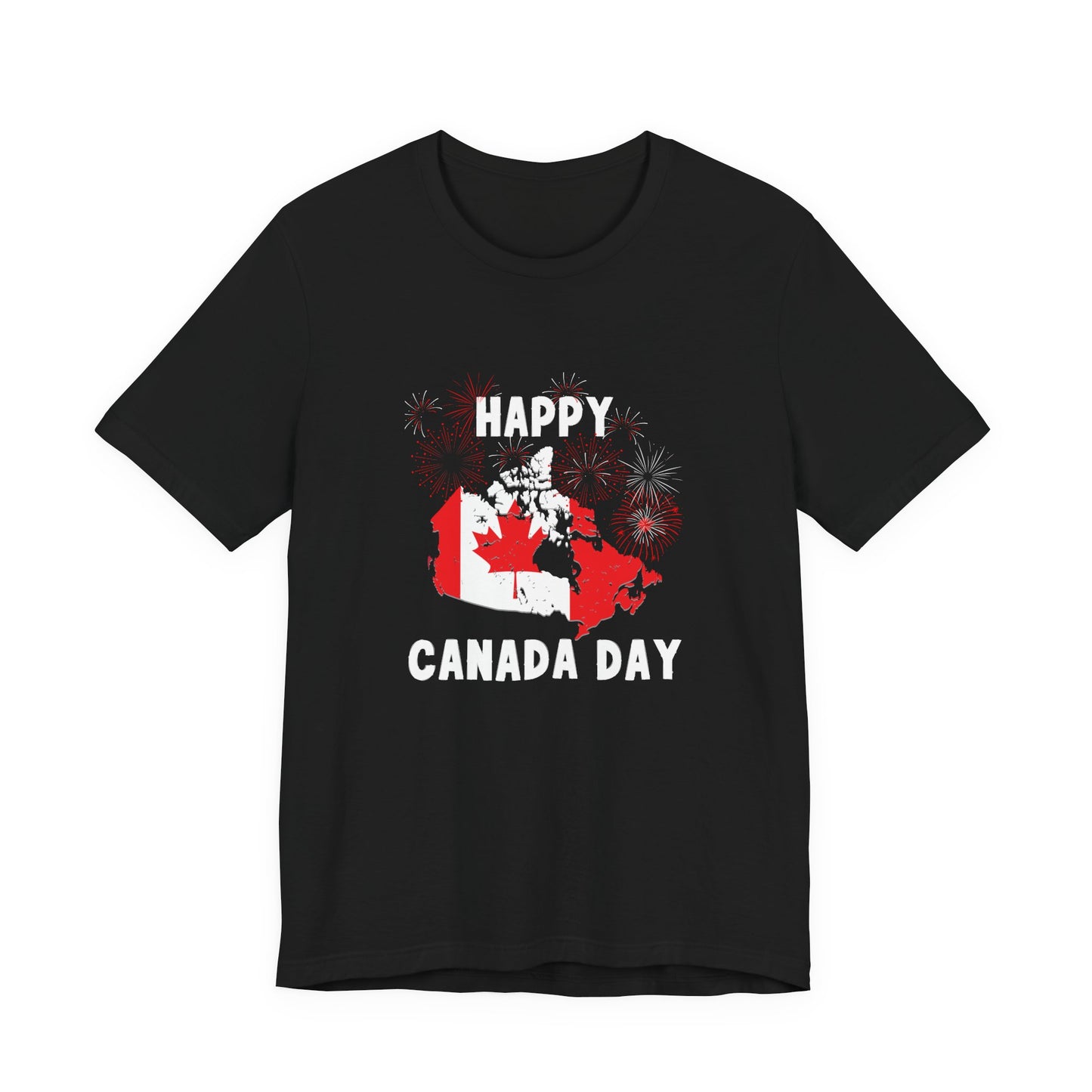 Happy Canada Day Fireworks Unisex Tee