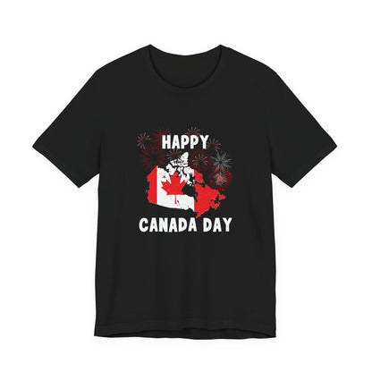 Happy Canada Day Fireworks Unisex Tee