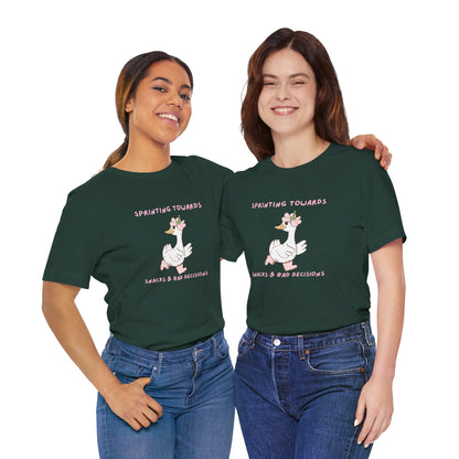 Sprinting towards snacks and bad decisions Playful Goose Tee