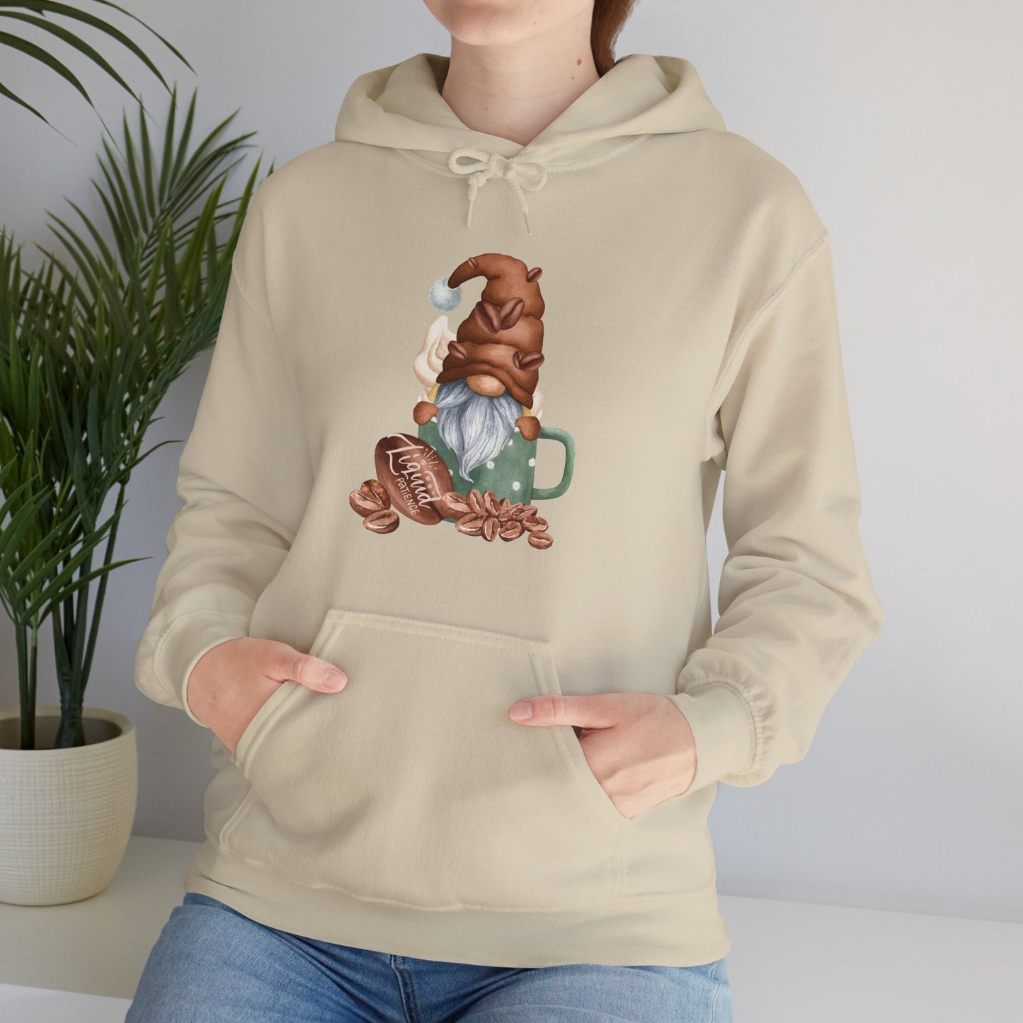 Coffee Gnome Unisex Hoodie, Cozy Sweatshirt for Coffee Lovers, Perfect Gift for Birthdays, Holidays, Gnome Merchandise, Cute Apparel