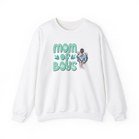 Mom of Boys: "Double the Love, Double the Trouble" Crewneck Sweatshirt - Cute Gift for Moms, Mother's Day gift , Birthday Gift Ideas