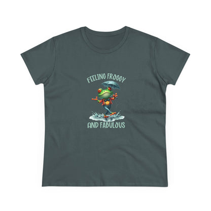 Feeling Froggy and Fabulous Tee, Women's semi fit Cotton Tee