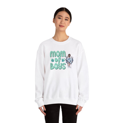 Mom of Boys: "Double the Love, Double the Trouble" Crewneck Sweatshirt - Cute Gift for Moms, Mother's Day gift , Birthday Gift Ideas