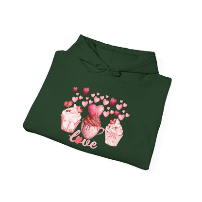 Cute Pink Cupcakes Love Hoodie