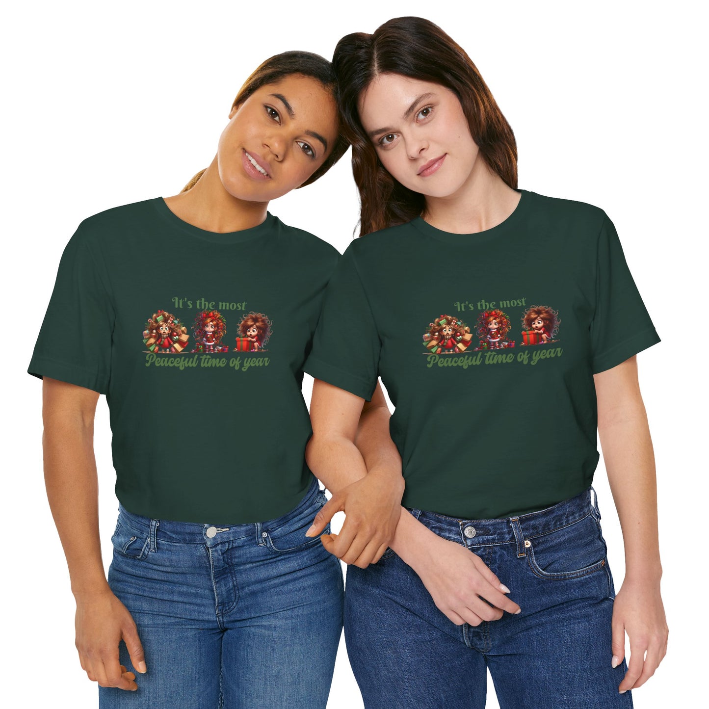 ITs the most peaceful time of year, Festive Christmas Tee, Holiday T-Shirt, Unisex Short Sleeve Shirt, Casual Holiday Apparel, Gift for Christmas Lovers, It's the Most [...]