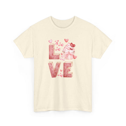 Stacked "Love" Cupcake Tee