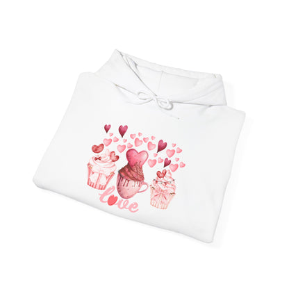 Cute Pink Cupcakes Love Hoodie