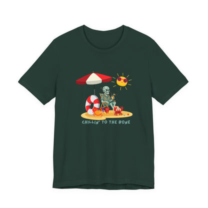 Chillin' to the Bone Tee, Fun Summer T-Shirt