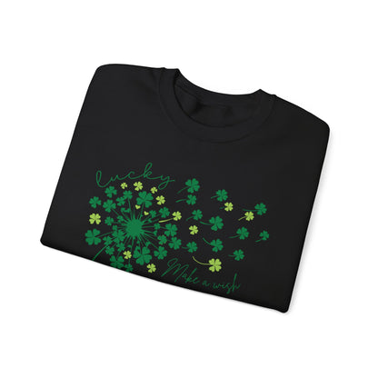 "Make a wish", Lucky Clover Sweatshirt
