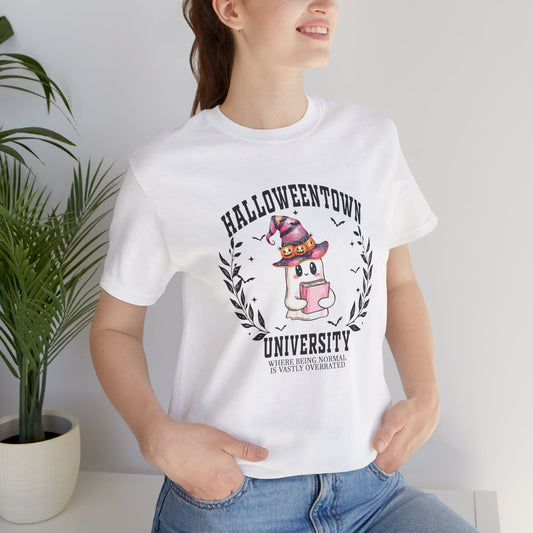 Halloweentown University Ghost Tee Cute, Quirky Proudly Not Normal Halloween T-Shirt, Unisex Tee, Perfect for Halloween Parties, Costume