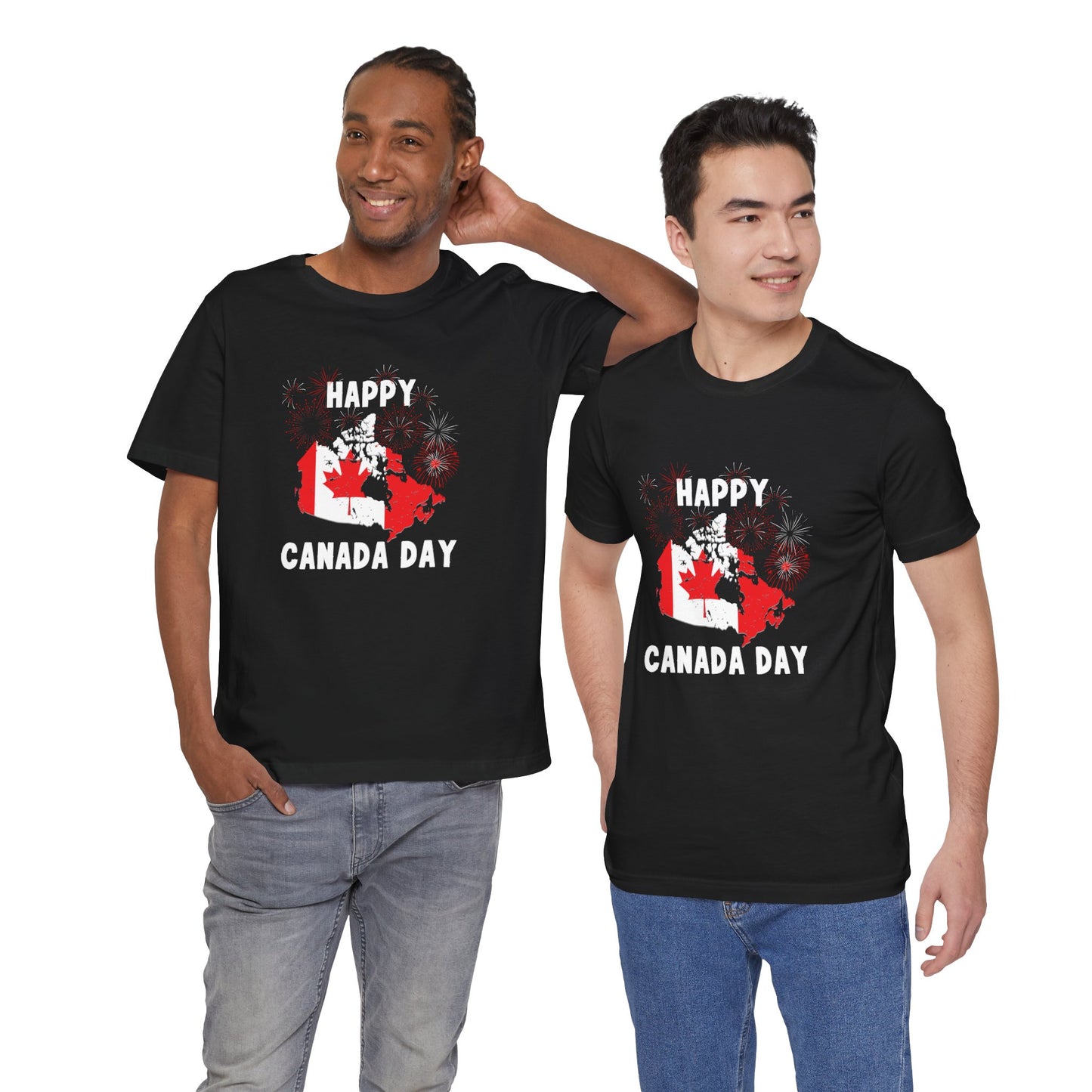 Happy Canada Day Fireworks Unisex Tee