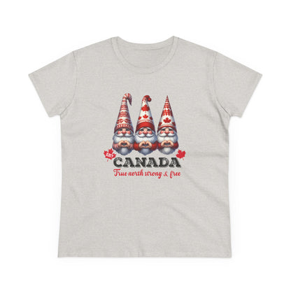 Gnome Sweet Gnome Canada Edition Cute Women's Semi Fit Tee