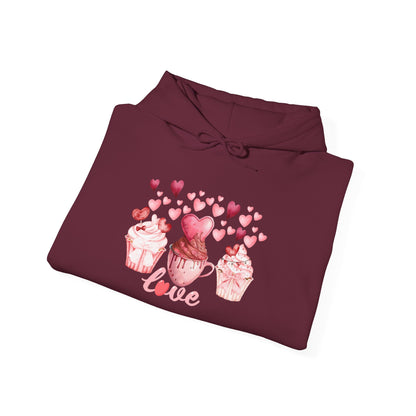 Cute Pink Cupcakes Love Hoodie