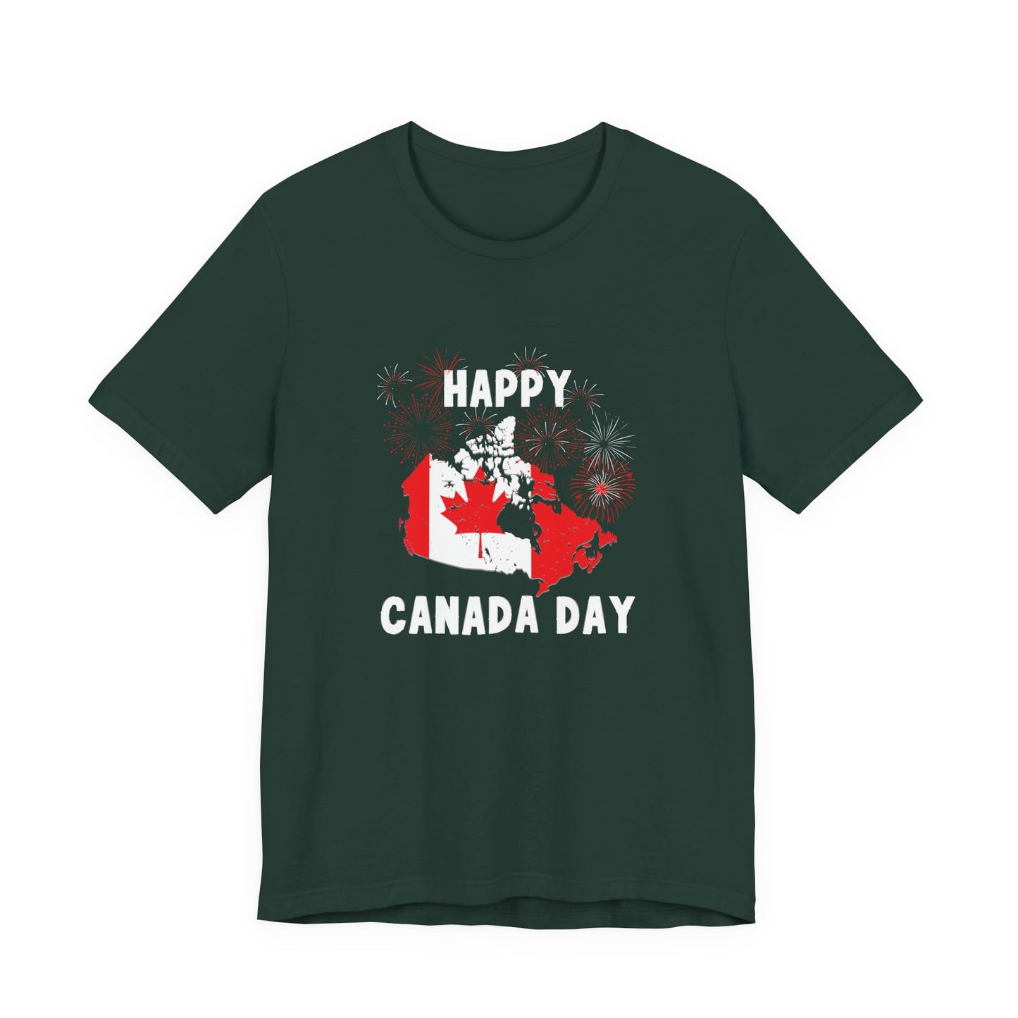 Happy Canada Day Fireworks Unisex Tee