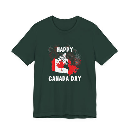 Happy Canada Day Fireworks Unisex Tee