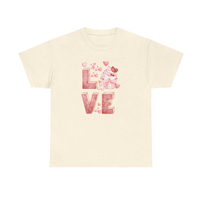 Stacked "Love" Cupcake Tee